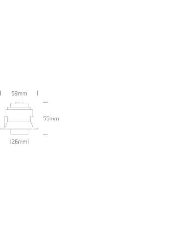 One Light TONA wpust regulowany 6W 3000K biały  11106T/W/W - produkt 2