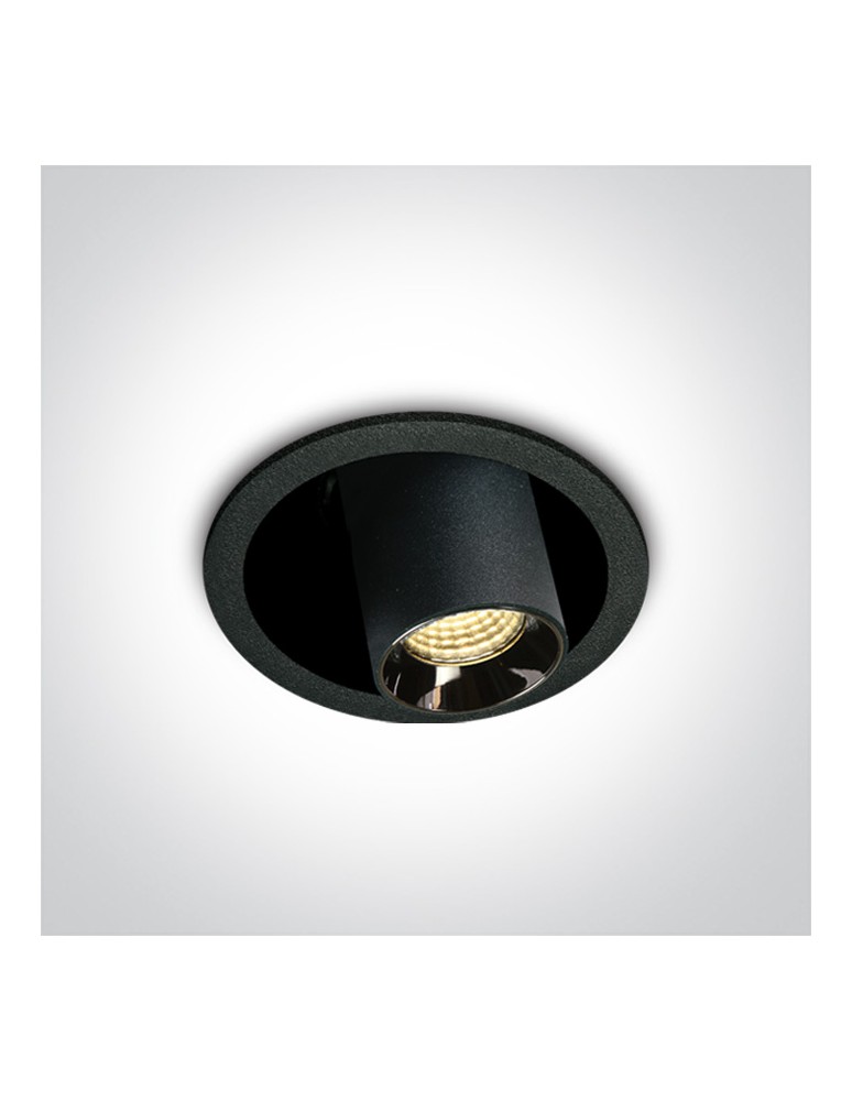LED flush-mounted lamps - One Light TONA adjustable recessed 6W 3000K black 11106T/B/W. - product kolory-swiatla.pl 1