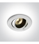 LED flush-mounted lamps - One Light TONO adjustable recessed 13W 3000K white IP54 11113D/W/W - product 1