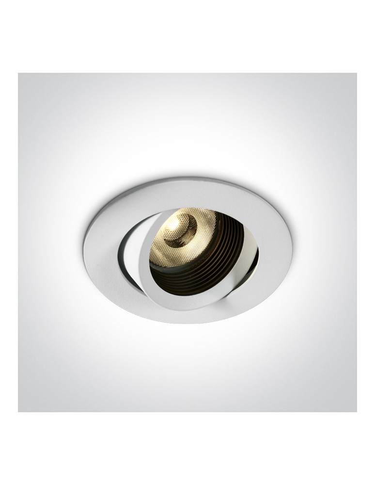 One Light TONO wpust regulowany 13W 3000K biały IP54 11113D/W/W