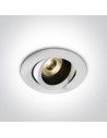 One Light TONO adjustable recessed 13W 3000K white IP54 11113D/W/W