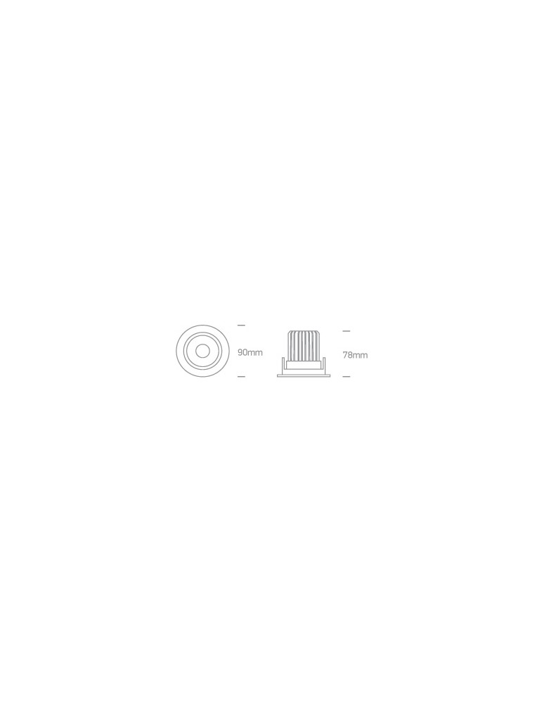 LED flush-mounted lamps - One Light TONO adjustable recessed 13W 3000K white IP54 11113D/W/W - product kolory-swiatla.pl 2
