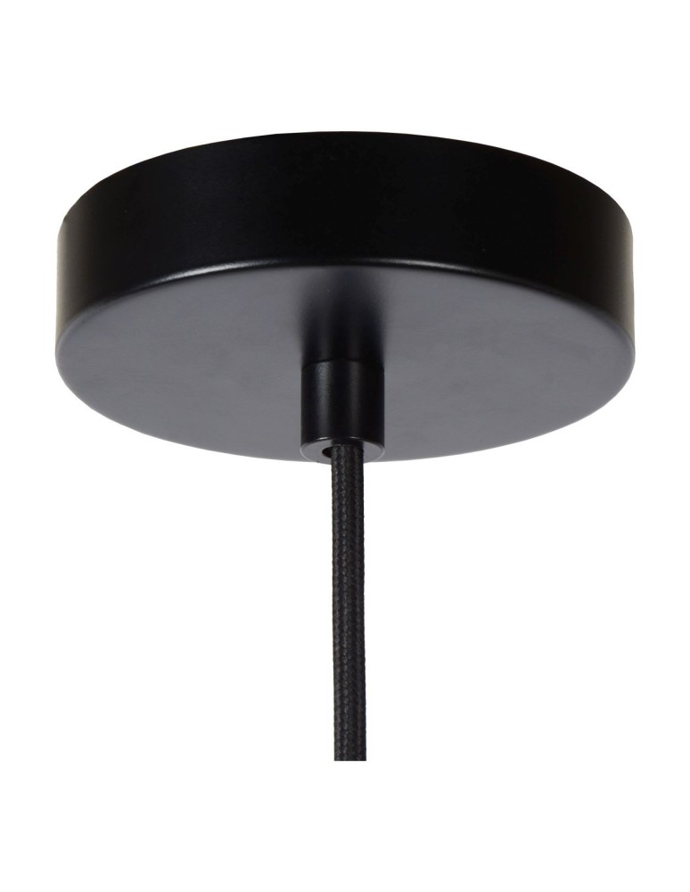 Brass-colored pendant lamps - Lucide GIADA Pendant 1xE27 satin brass black 30472/40/02 - product kolory-swiatla.pl 5
