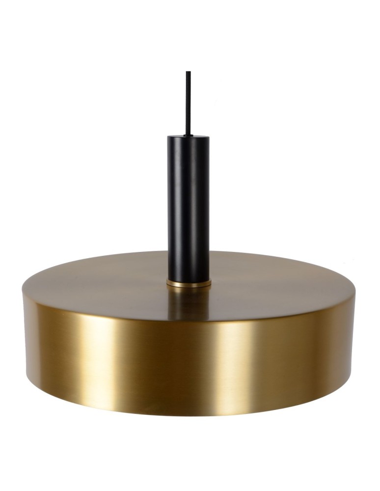 Brass-colored pendant lamps - Lucide GIADA Pendant 1xE27 satin brass black 30472/40/02 - product kolory-swiatla.pl 7