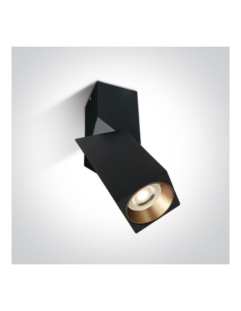Spotlight ceiling lamps - One Light DAVOS E6 ceiling 10W GU10 black 12105E6/B. - product kolory-swiatla.pl 1