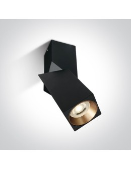 One Light DAVOS E6 sufitowa 10W GU10 czarny 12105E6/B