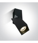 Spotlight ceiling lamps - One Light DAVOS E6 ceiling 10W GU10 black 12105E6/B. - product 2