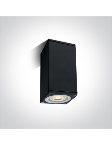 One Light DIOS S sufitowa 10W GU10 czarny IP54 67426D/B