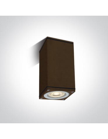 One Light DIOS S ceiling 10W GU10 rust brown IP54 67426D/BR