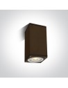 One Light DIOS S ceiling 10W GU10 rust brown IP54 67426D/BR