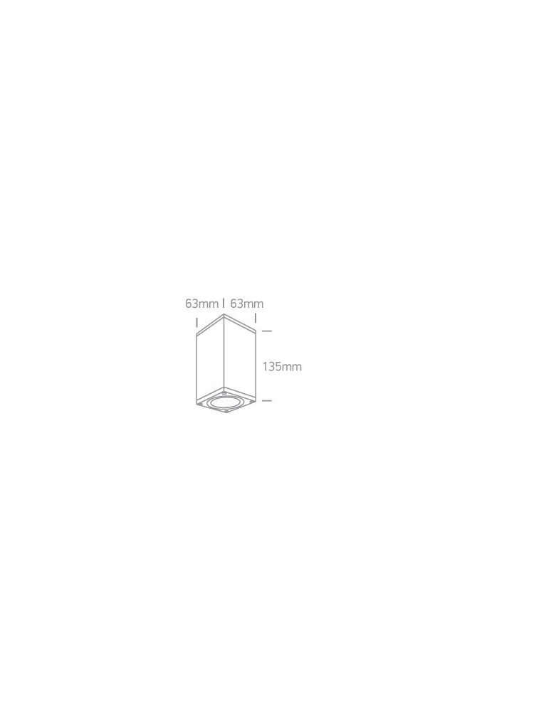 Outdoor ceiling lamps - One Light DIOS S ceiling 10W GU10 rust brown IP54 67426D/BR - product kolory-swiatla.pl 2