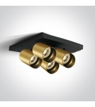 Spotlight ceiling lamps - One Light ELATOS 4 ceiling light 4x10W GU10 brushed brass 65405N/BBS - product 1