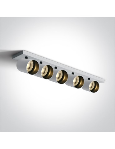 One Light ELATOS 5 sufitowa 5x10W GU10 biały  65505N/W