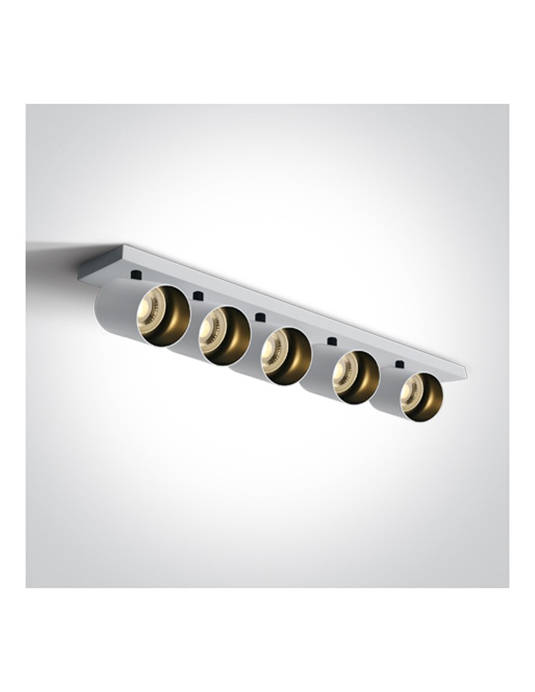 Spotlight ceiling lamps - One Light ELATOS 5 ceiling light 5x10W GU10 white 65505N/W - product kolory-swiatla.pl 1