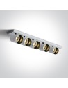 One Light ELATOS 5 ceiling light 5x10W GU10 white 65505N/W