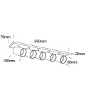 Spotlight ceiling lamps - One Light ELATOS 5 ceiling light 5x10W GU10 black 65505N/B - product 2