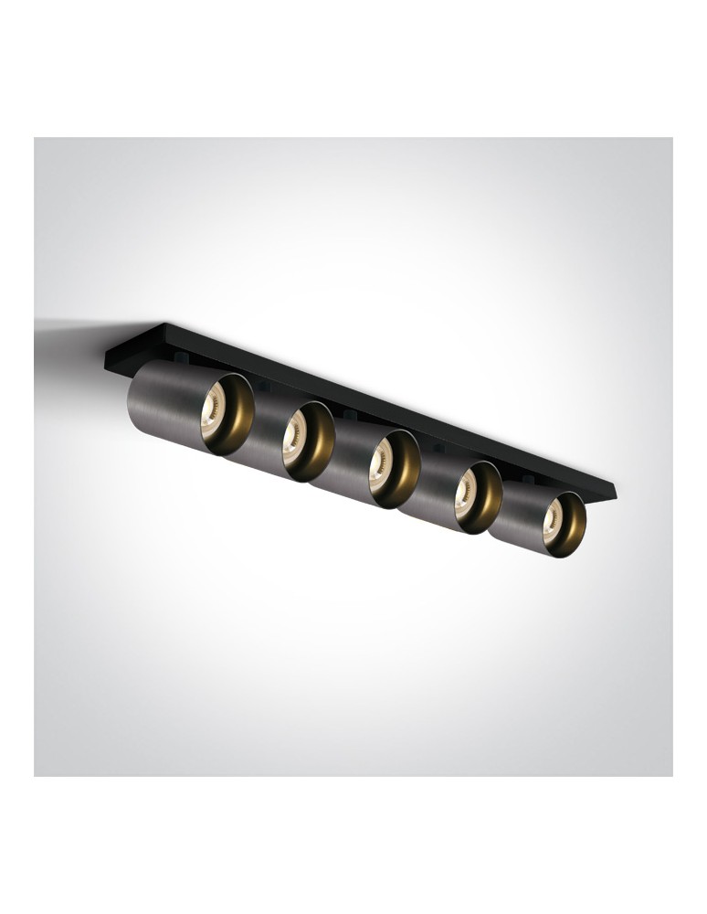 One Light ELATOS 5 sufitowa 5x10W GU10 metaliczny szary  65505N/MG