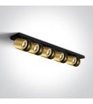 Spotlight ceiling lamps - One Light ELATOS 5 ceiling light 5x10W GU10 brushed brass 65505N/BBS - product 1