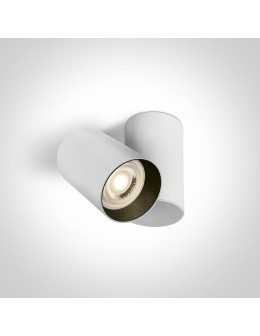 One Light ELATOS E ceiling light 10W GU10 white 65105E/W.