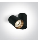 Spotlight ceiling lamps - One Light ELATOS E ceiling light 10W GU10 black 65105E/B - product 1