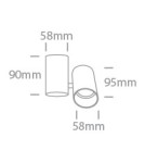 Spotlight ceiling lamps - One Light ELATOS E ceiling light 10W GU10 black 65105E/B - product 3