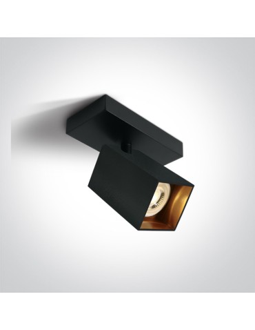 One Light ELATOS NB ceiling 10W GU10 black 65105NB/B.