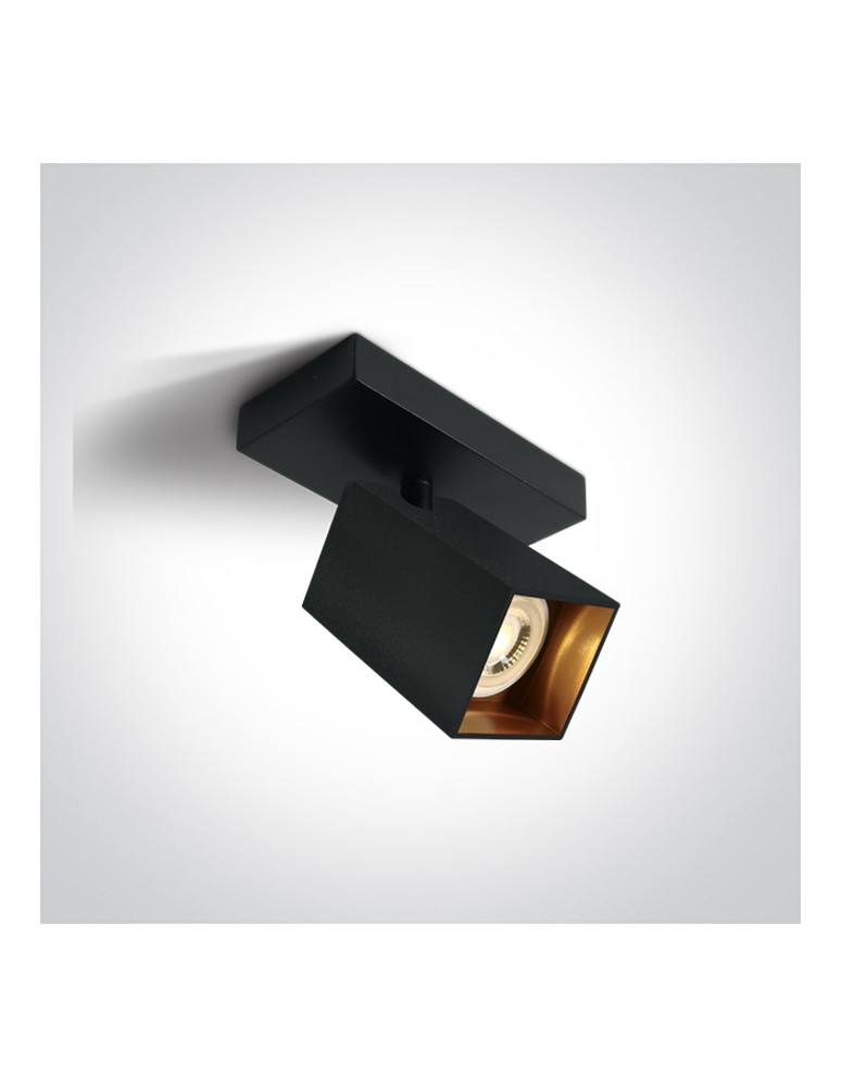 One Light ELATOS NB sufitowa 10W GU10 czarny  65105NB/B