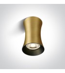 Round ceiling luminaires - One Light MARDIN F ceiling 10W GU10 brushed brass 12105F/BBS - product 1