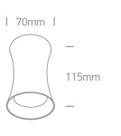 One Light MARDIN F sufitowa 10W GU10 szczotkowany mosiężny  12105F/BBS