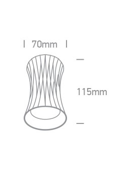 One Light MARDIN J ceiling light 10W GU10 copper 12105J/CU - product 2