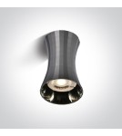 Round ceiling luminaires - One Light MARDIN K ceiling light 10W GU10 dark chrome 12105K/DC - product 1