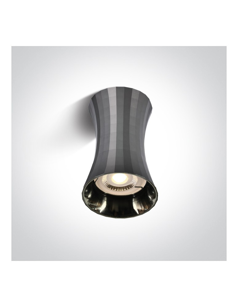 Round ceiling luminaires - One Light MARDIN K ceiling light 10W GU10 dark chrome 12105K/DC - product kolory-swiatla.pl 1