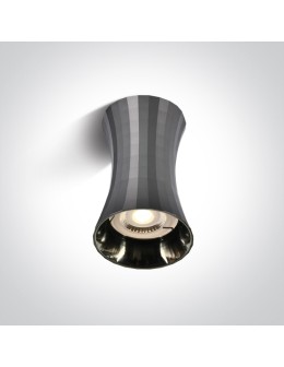 One Light MARDIN K ceiling light 10W GU10 dark chrome 12105K/DC