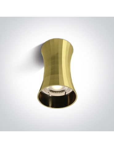 One Light MARDIN K ceiling light 10W GU10 brushed brass 12105K/BBS