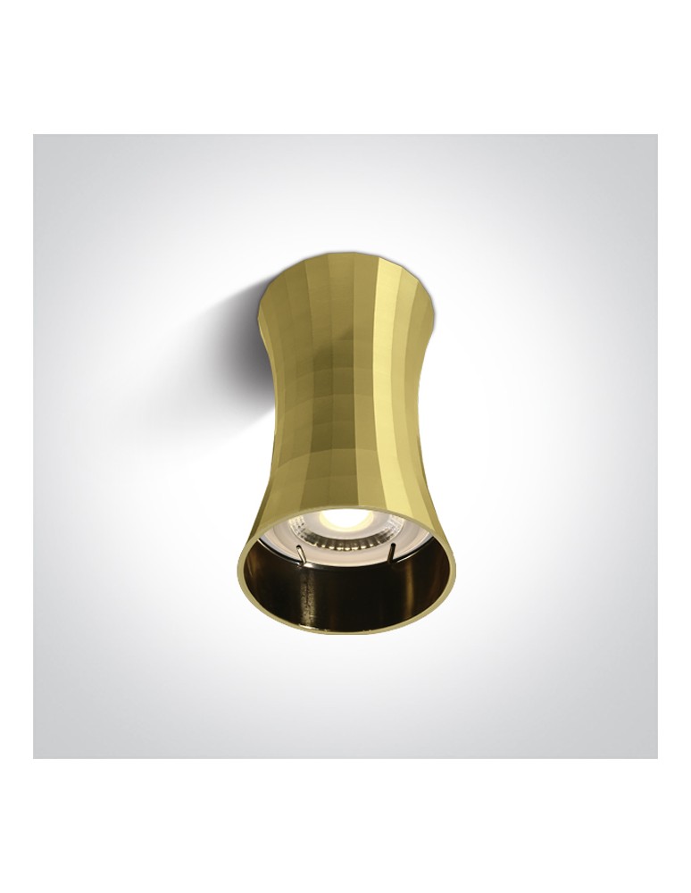 Round ceiling luminaires - One Light MARDIN K ceiling light 10W GU10 brushed brass 12105K/BBS - product kolory-swiatla.pl 1