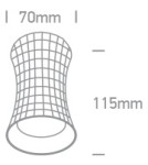 Round ceiling luminaires - One Light MARDIN K ceiling light 10W GU10 brushed brass 12105K/BBS - product 2