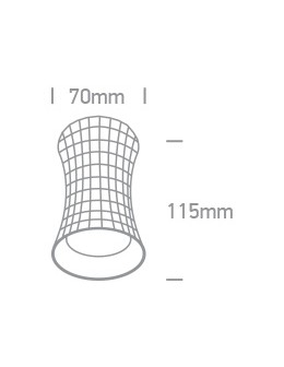 One Light MARDIN K ceiling light 10W GU10 brushed brass 12105K/BBS - product 2