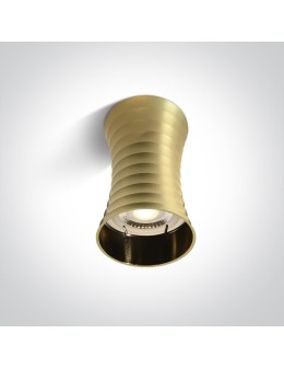 One Light MARDIN L ceiling light 10W GU10 brushed brass 12105L/BBS