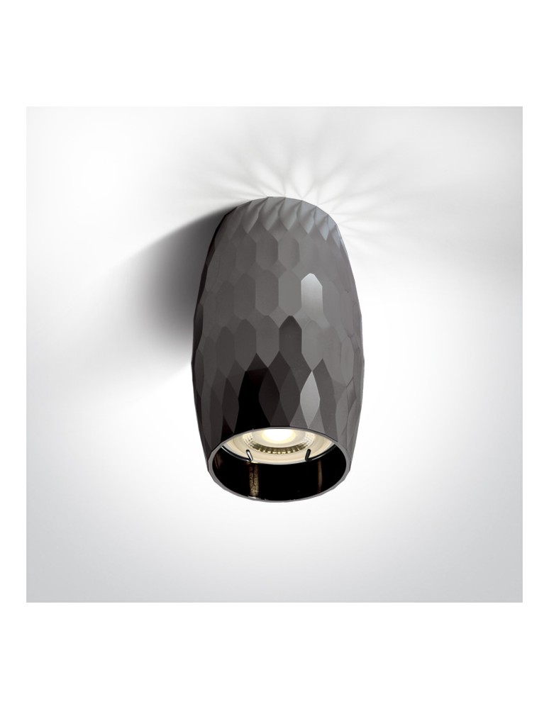 Round ceiling luminaires - One Light MONOLITOS ceiling 10W GU10 dark chrome 12105H/DC - product kolory-swiatla.pl 1