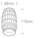 Round ceiling luminaires - One Light MONOLITOS ceiling 10W GU10 dark chrome 12105H/DC - product 2