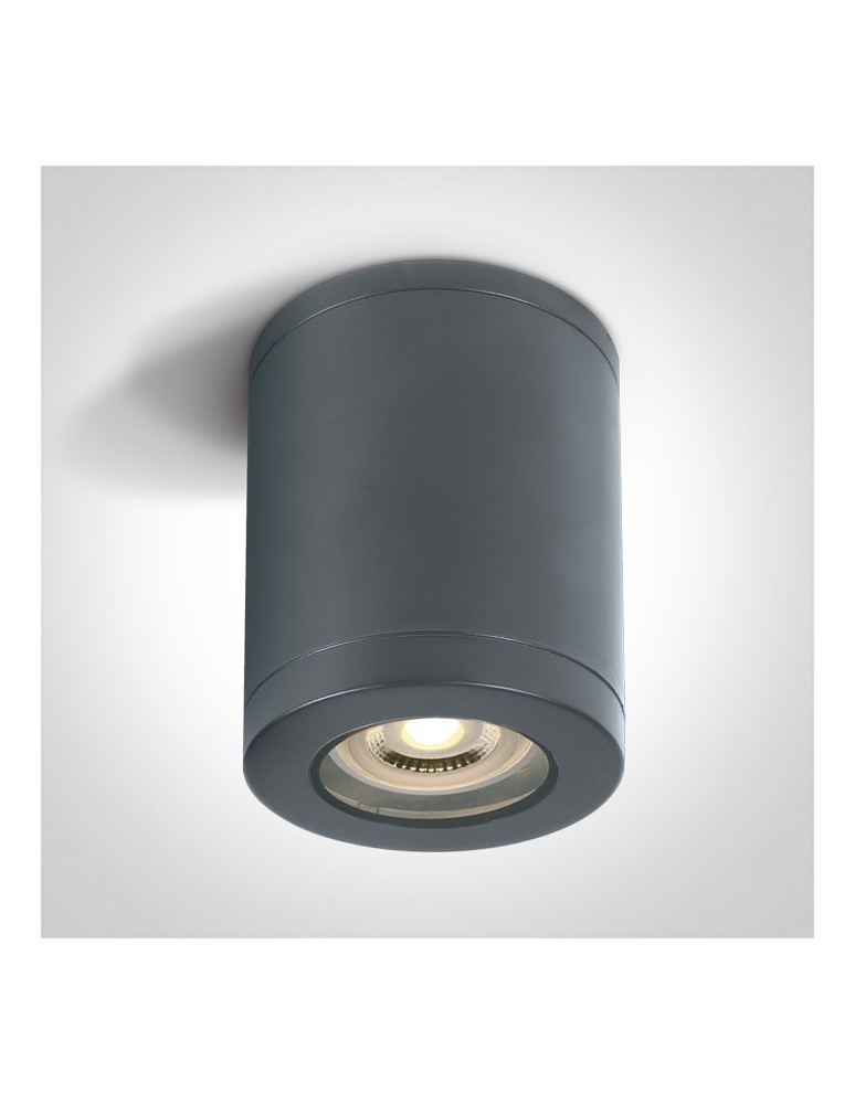 Outdoor ceiling lamps - One Light NOTA B ceiling 10W GU10 anthracite IP65 67142B/AN - product kolory-swiatla.pl 1
