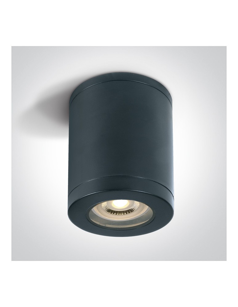 One Light NOTA B sufitowa 10W GU10 czarny IP65 67142B/B