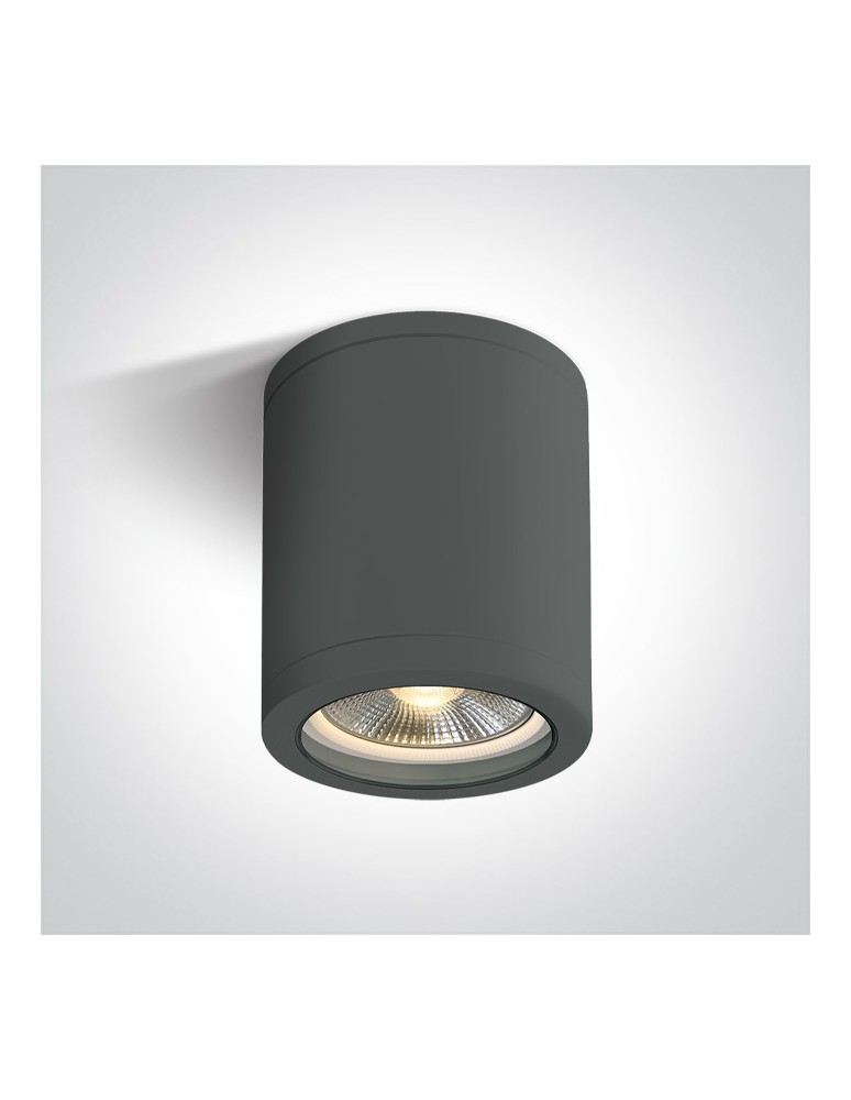 One Light NOTA C sufitowa 10W E27 antracyt IP65 67142C/AN