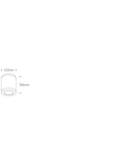 One Light NOTA C ceiling light 10W E27 anthracite IP65 67142C/AN - product 2