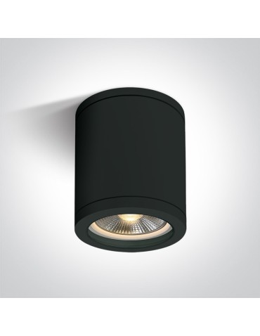 One Light NOTA C sufitowa 10W E27 czarny IP65 67142C/B