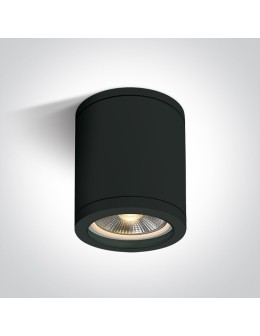 One Light NOTA C sufitowa 10W E27 czarny IP65 67142C/B
