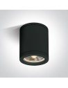 One Light NOTA C ceiling light 10W E27 black IP65 67142C/B