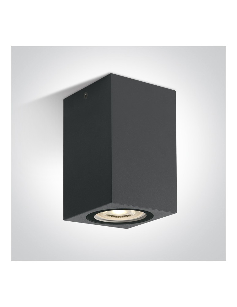 One Light NOTA D sufitowa 6W GU10 antracyt IP65 67142D/AN