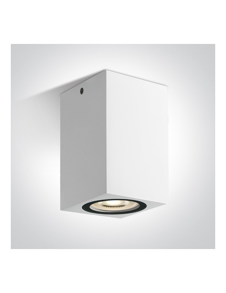 One Light NOTA D sufitowa 6W GU10 biały IP65 67142D/W