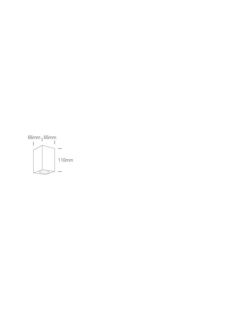 Outdoor ceiling lamps - One Light NOTA D ceiling 6W GU10 white IP65 67142D/W. - product kolory-swiatla.pl 2